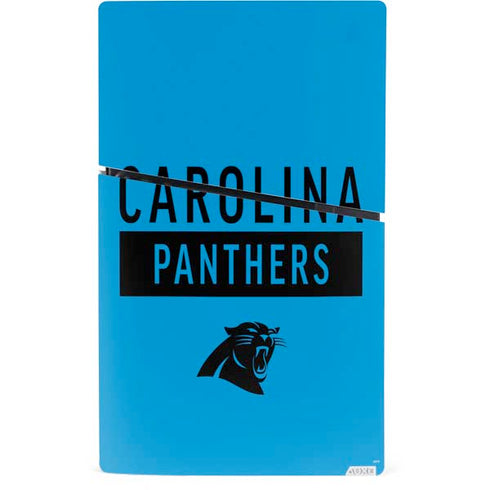 NFL Carolina Panthers Blue Performance Series PS5 Slim Digital Edition Bundle Skin