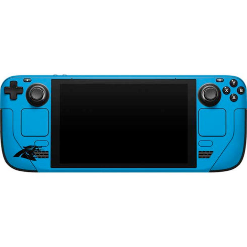 NFL Carolina Panthers Blue Performance Series Steam Deck Handheld Gaming Computer Skin