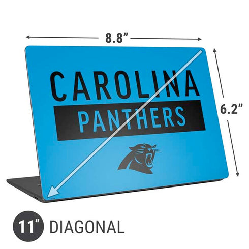 NFL Carolina Panthers Blue Performance Series Universal Laptop 11in (8.8 x 6.2in) Skin