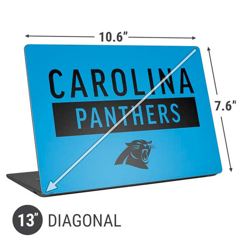 NFL Carolina Panthers Blue Performance Series Universal Laptop 13in (10.6 x 7.6in) Skin