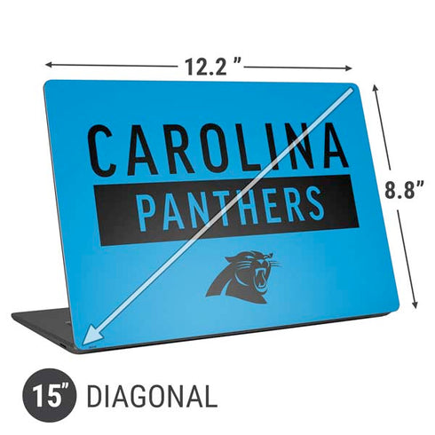 NFL Carolina Panthers Blue Performance Series Universal Laptop 15in (12.2 x 8.8in) Skin