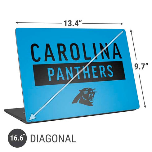 NFL Carolina Panthers Blue Performance Series Universal Laptop 16.6in (13.4 x 9.7in) Skin