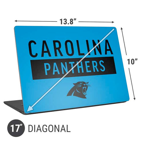 NFL Carolina Panthers Blue Performance Series Universal Laptop 17in (13.8 x 10in) Skin