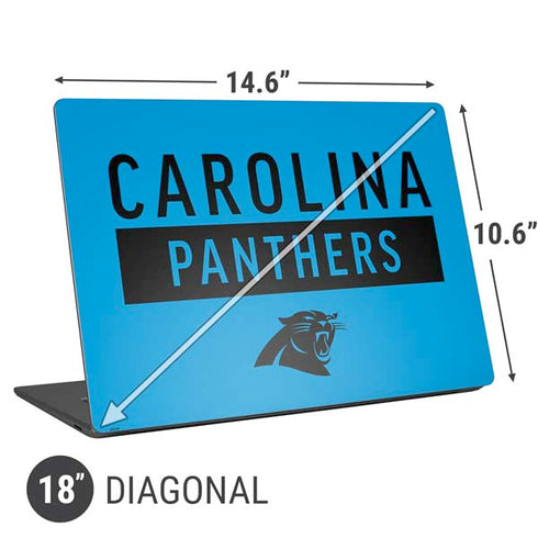 NFL Carolina Panthers Blue Performance Series Universal Laptop 18in (14.6 x 10.6in) Skin