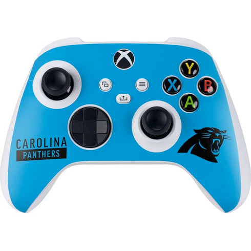 NFL Carolina Panthers Blue Performance Series Xbox Series S Controller Skin