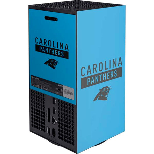 NFL Carolina Panthers Blue Performance Series Xbox Series X Console Skin