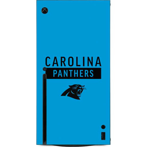 NFL Carolina Panthers Blue Performance Series Xbox Series X Console Skin