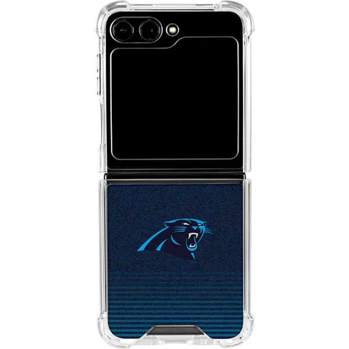 NFL Carolina Panthers Breakaway Galaxy Z Flip5 5G Clear Case