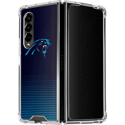 NFL Carolina Panthers Breakaway Galaxy Z Fold4 5G Clear Case