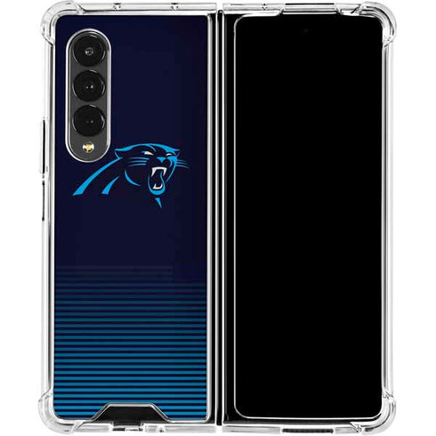 NFL Carolina Panthers Breakaway Galaxy Z Fold4 5G Clear Case