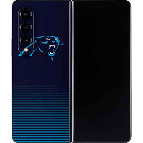 NFL Carolina Panthers Breakaway Galaxy Z Fold4 5G Skin