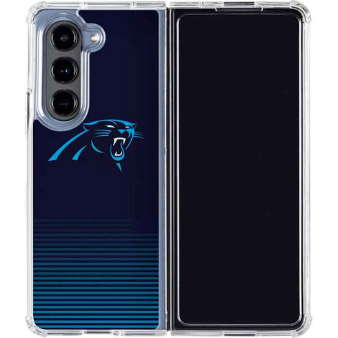 NFL Carolina Panthers Breakaway Galaxy Z Fold5 5G Clear Case