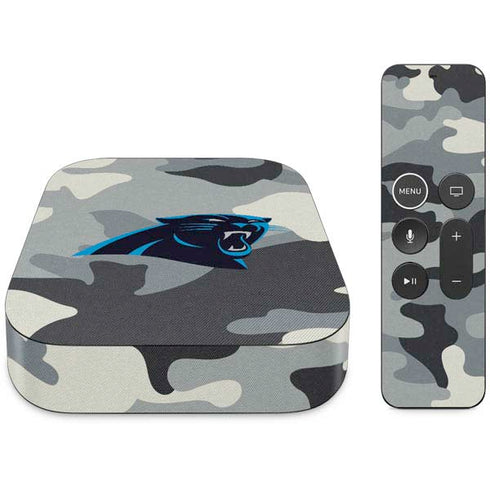 NFL Carolina Panthers Camo Apple TV Skin