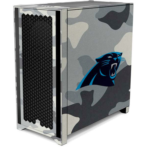 NFL Carolina Panthers Camo Corsair 4000D Tempered Glass Mid-Tower ATX Case Skin