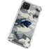 NFL Carolina Panthers Camo Galaxy A12 Clear Case
