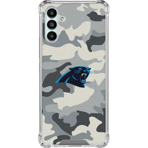 NFL Carolina Panthers Camo Galaxy A13 5G Clear Case