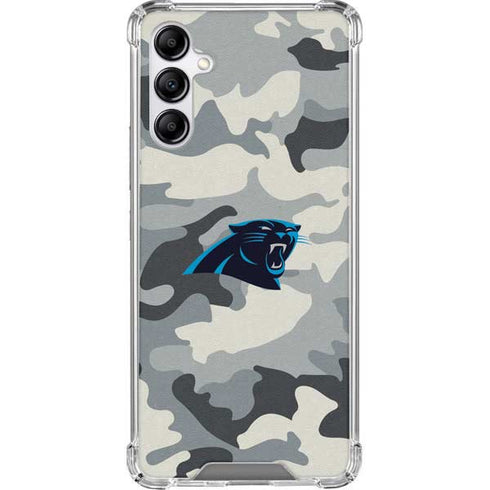 NFL Carolina Panthers Camo Galaxy A14 5G Clear Case