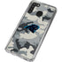 NFL Carolina Panthers Camo Galaxy A21 Clear Case