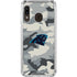 NFL Carolina Panthers Camo Galaxy A30 Clear Case