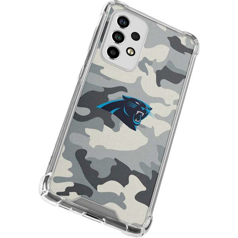 NFL Carolina Panthers Camo Galaxy A33 5G Clear Case