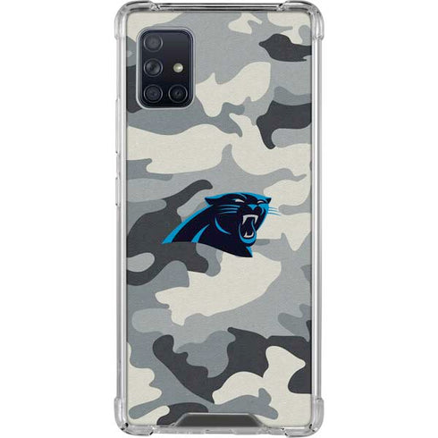 NFL Carolina Panthers Camo Galaxy A51 5G Clear Case