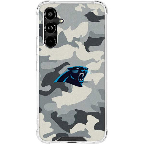 NFL Carolina Panthers Camo Galaxy A54 5G Clear Case