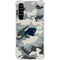 NFL Carolina Panthers Camo Galaxy A54 5G Clear Case