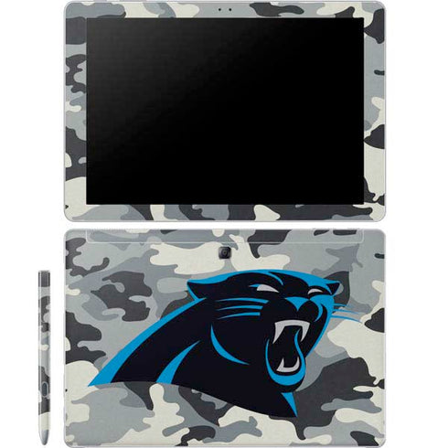 NFL Carolina Panthers Camo Galaxy Book 12in Skin