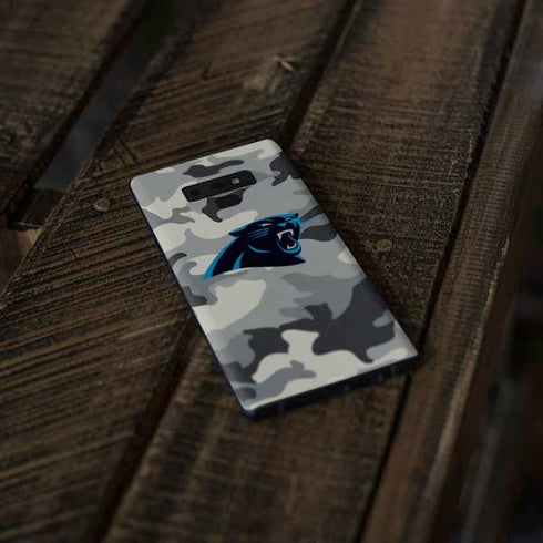 NFL Carolina Panthers Camo Galaxy Note 9 Skin