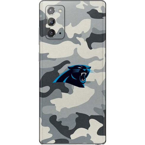 NFL Carolina Panthers Camo Galaxy Note20 5G Skin