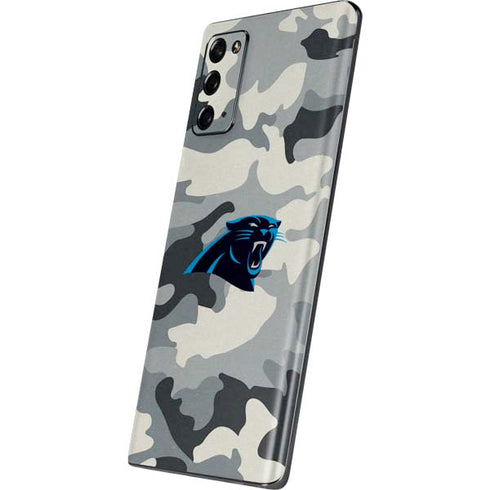 NFL Carolina Panthers Camo Galaxy Note20 5G Skin