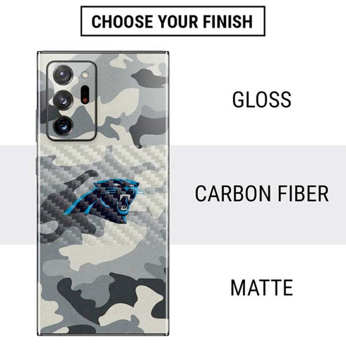 NFL Carolina Panthers Camo Galaxy Note20 Ultra 5G Skin