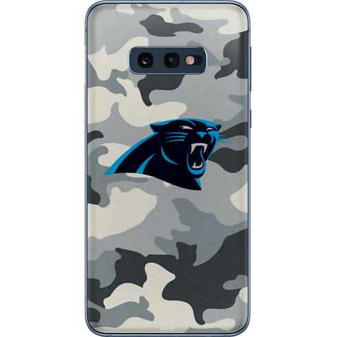 NFL Carolina Panthers Camo Galaxy S10e Skin