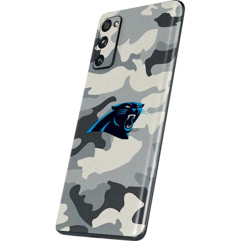 NFL Carolina Panthers Camo Galaxy S20 Fan Edition Skin