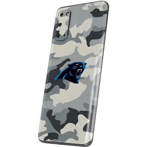 NFL Carolina Panthers Camo Galaxy S20 Skin