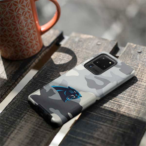 NFL Carolina Panthers Camo Galaxy S20 Ultra 5G Pro Case