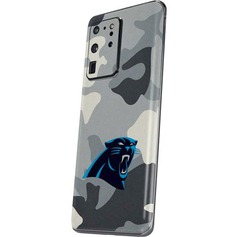 NFL Carolina Panthers Camo Galaxy S20 Ultra 5G Skin