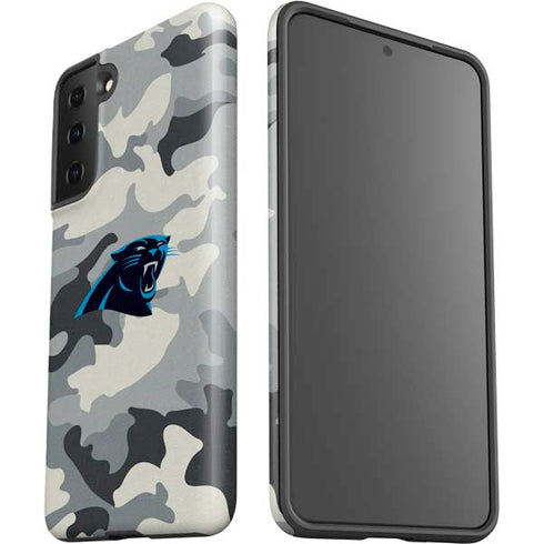 NFL Carolina Panthers Camo Galaxy S21 FE Pro Case