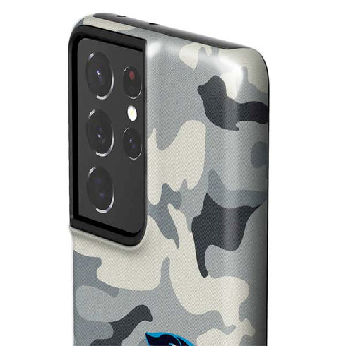 NFL Carolina Panthers Camo Galaxy S21 Ultra 5G Pro Case