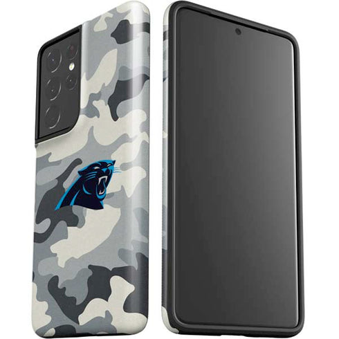 NFL Carolina Panthers Camo Galaxy S21 Ultra 5G Pro Case