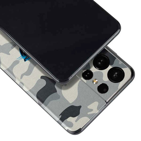 NFL Carolina Panthers Camo Galaxy S21 Ultra 5G Skin