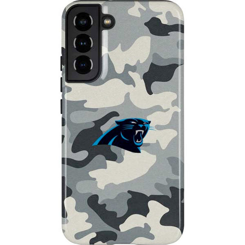 NFL Carolina Panthers Camo Galaxy S22 Plus Pro Case