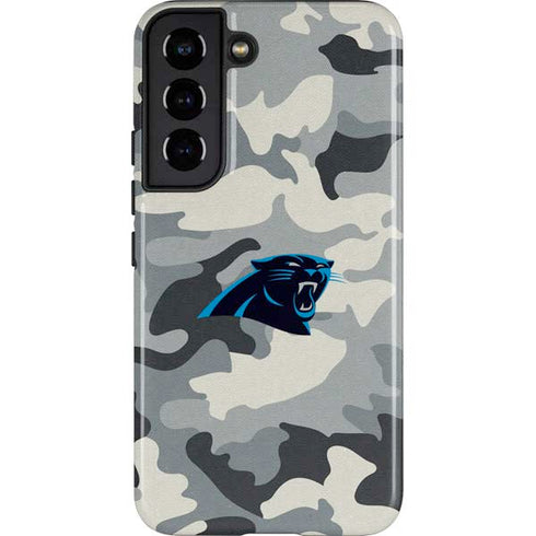 NFL Carolina Panthers Camo Galaxy S22 Pro Case
