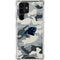 NFL Carolina Panthers Camo Galaxy S22 Ultra Clear Case