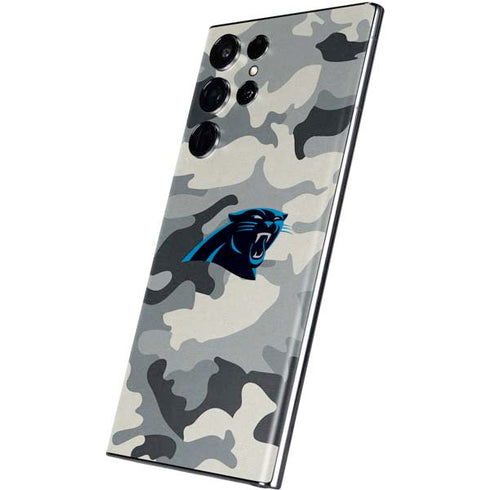 NFL Carolina Panthers Camo Galaxy S22 Ultra Skin