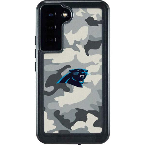 NFL Carolina Panthers Camo Galaxy S23 Plus Waterproof Case
