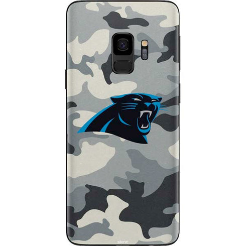 NFL Carolina Panthers Camo Galaxy S9 Skin