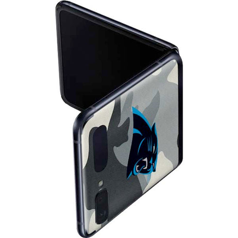 NFL Carolina Panthers Camo Galaxy Z Flip Skin
