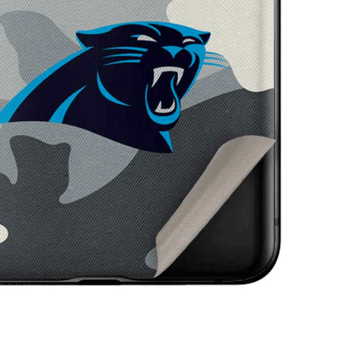 NFL Carolina Panthers Camo Galaxy Z Flip Skin