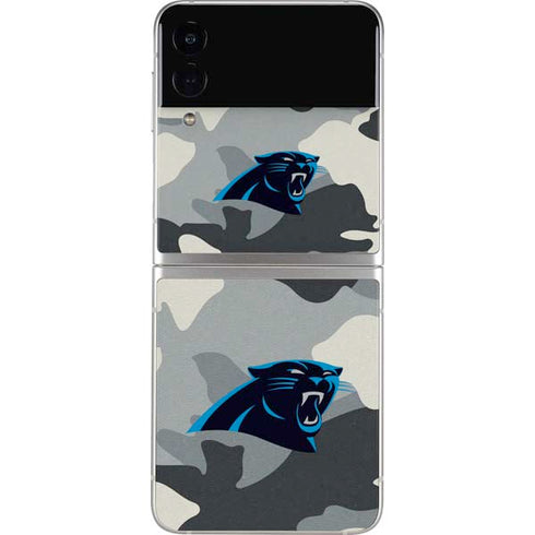 NFL Carolina Panthers Camo Galaxy Z Flip3 5G Skin
